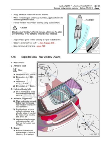 Audi A4 B8 (2008-2015) repair manual