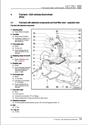 Audi TT (1997-2006) manuale riparazione