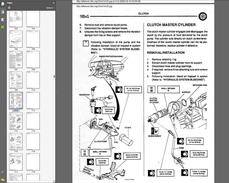 Alfa Romeo 164 manuale riparazione
