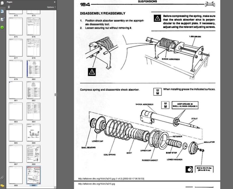 Alfa Romeo 164 workshop manual - repair manual FAST
