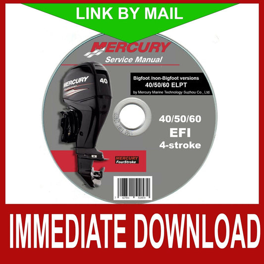Mercury 40/50/60 EFI ELPT  fuoribordo  manuale officina - repair manual FAST