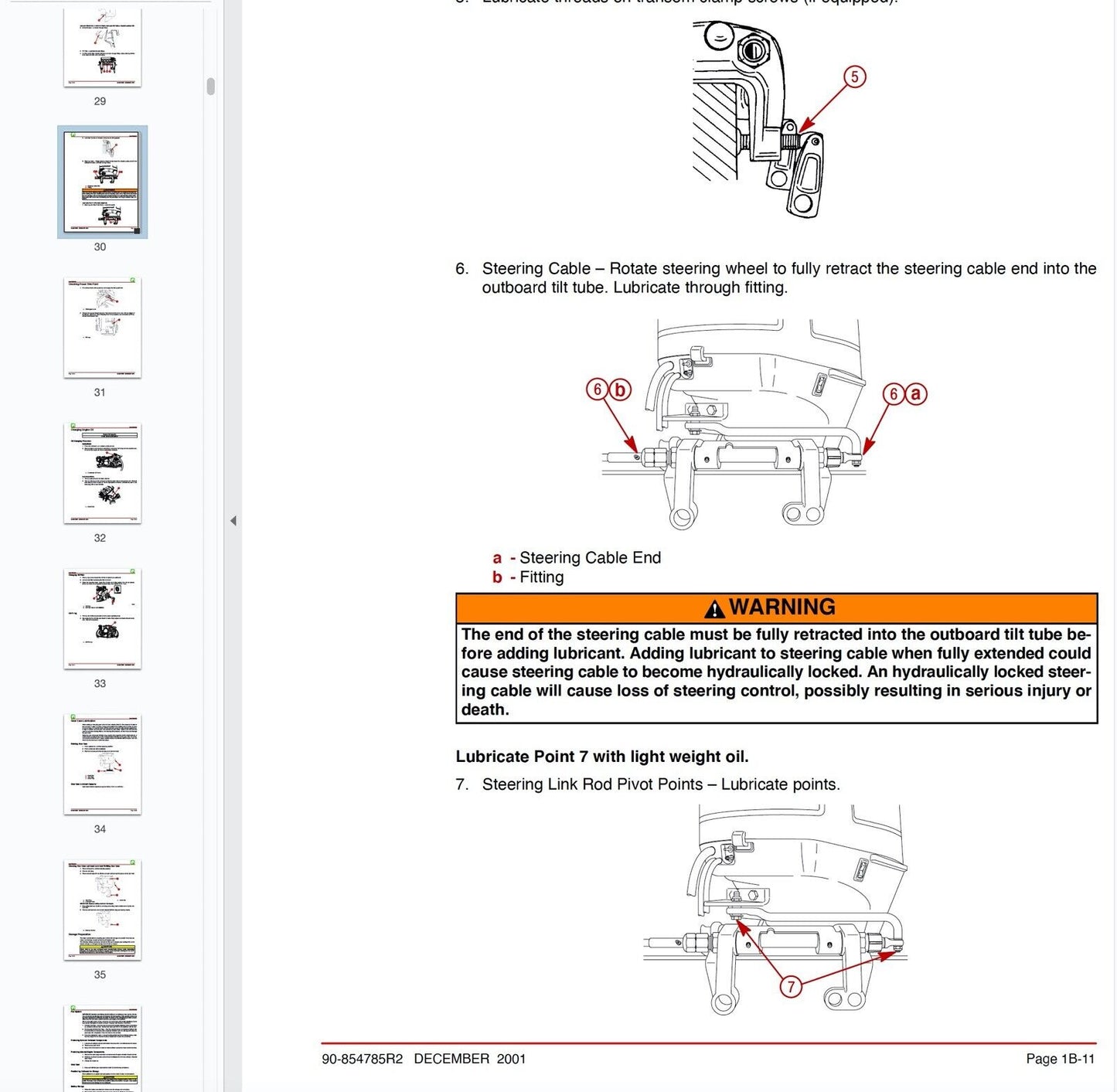 Mercury Mariner 25 cv Bigfoot 4 stroke fuoribordo repair manual FAST