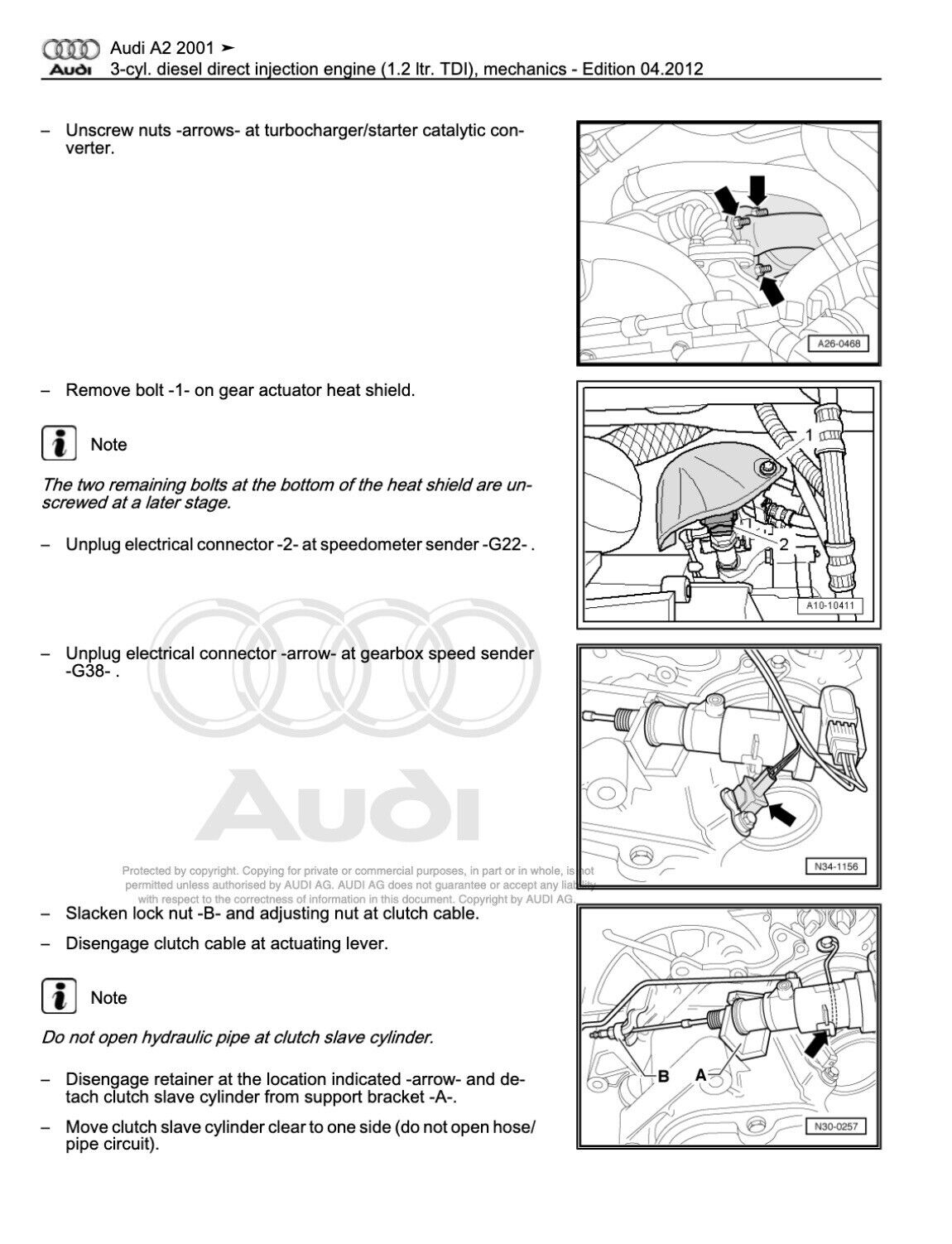 Audi A2 (2000-2005)  manuale riparazione