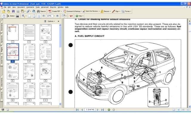 Fiat Punto 1 serie (1993-1998)  manuale officina - repair manual FAST