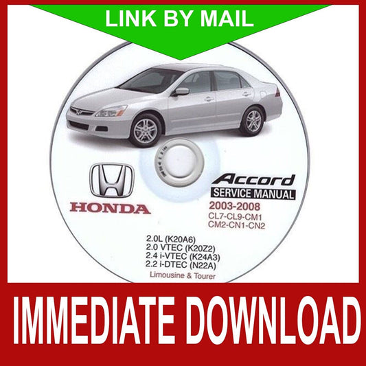 Honda Accord (2002-2008) manuale officina - repair manual FAST