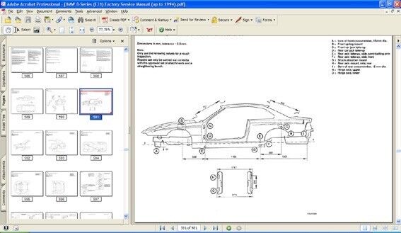 Bmw 840 - 850 Serie 8 (E31) EPC