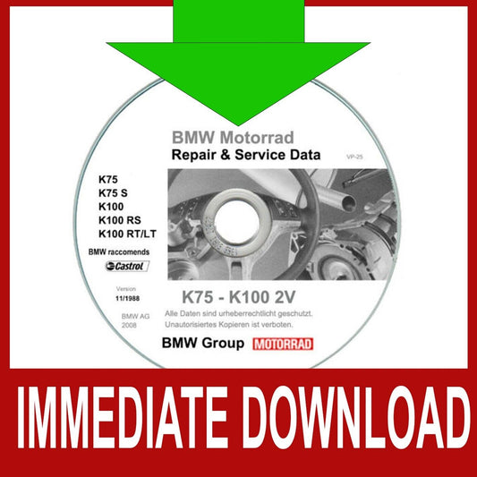 Bmw K75-K100 (2 Valvole) manuale riparazione
