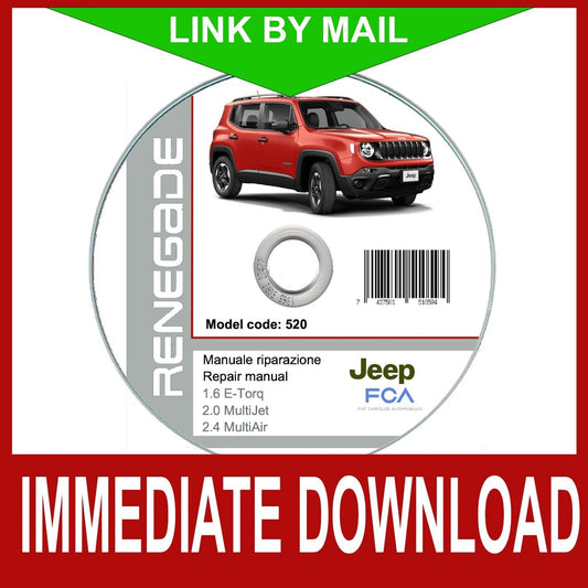 Jeep Renegade 2014-2018 manuale officina - repair manual FAST
