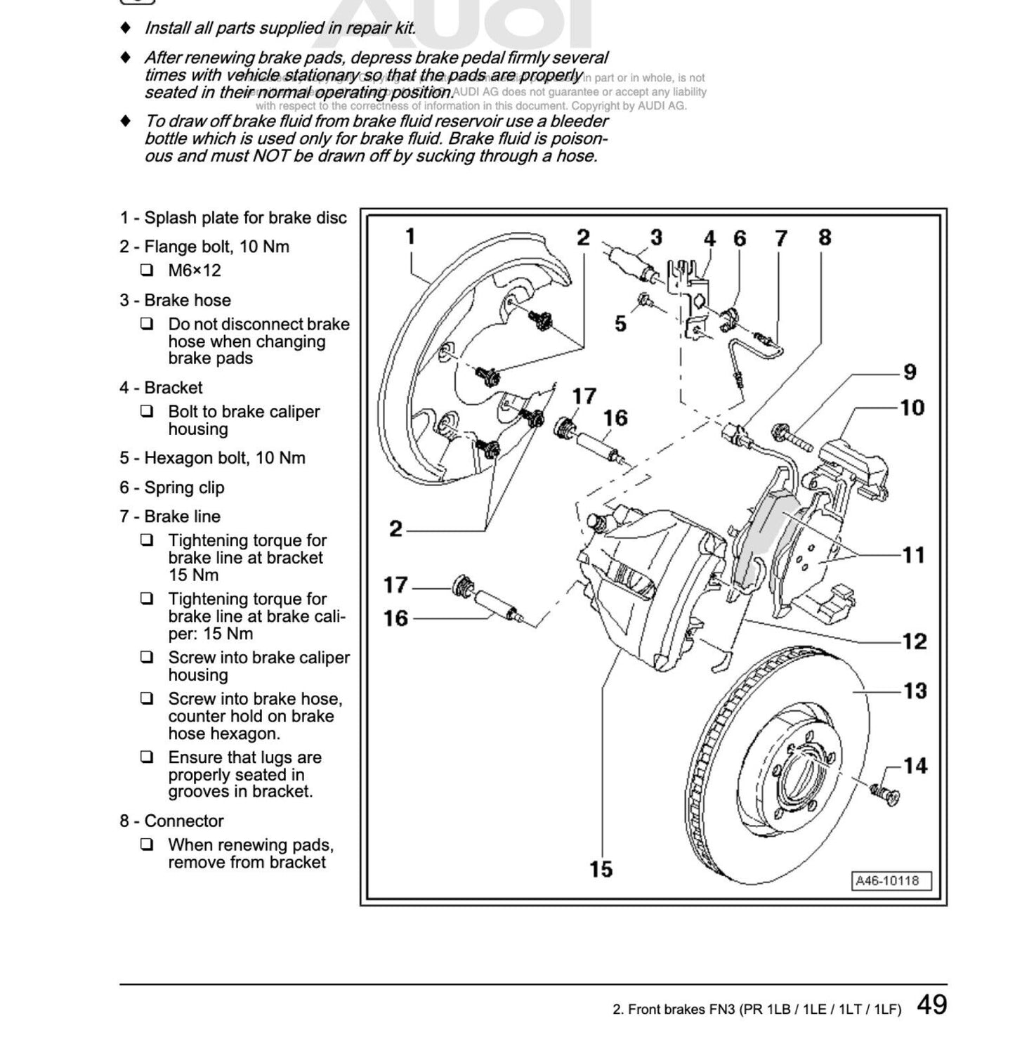 Audi A4 Cabriolet (2003-2009) repair manual