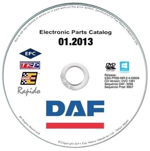 DAF EPC 2013 parts catalogue - catalogo ricambi