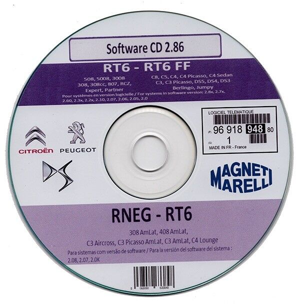 Aggiornamento firmware sistema multimediale Peugeot - Citroen - v. 2.86 su cd