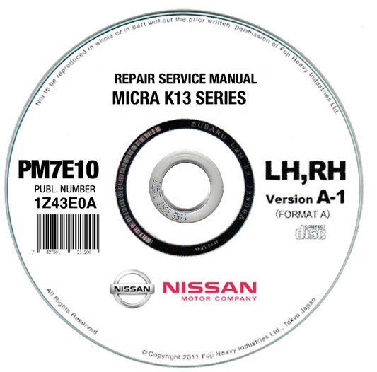 Nissan Micra K13 (2010-2015) manuale officina - repair manual FAST