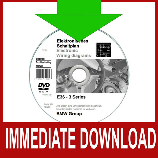 Bmw Serie 3 (E36) ETM schemi elettrici su cd - PC & Mac FAST