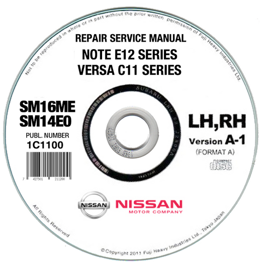 Nissan Note E12 (2014-2017) manuale officina - repair manual FAST