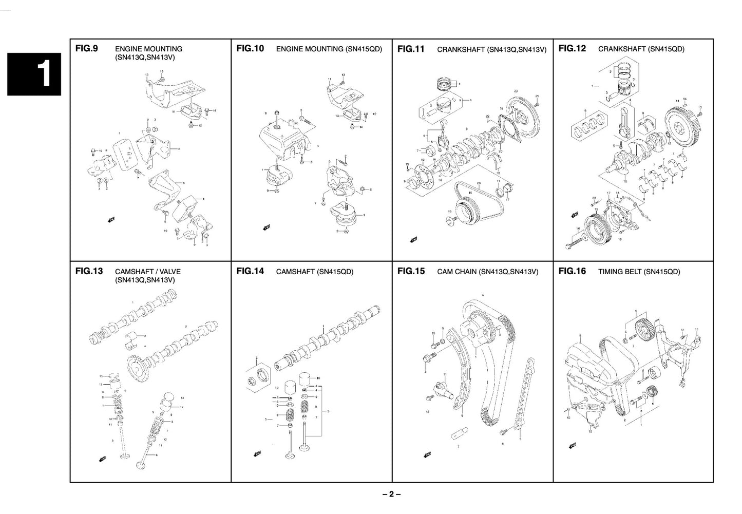 Suzuki Jimny/Santana catalogo ricambi spare parts