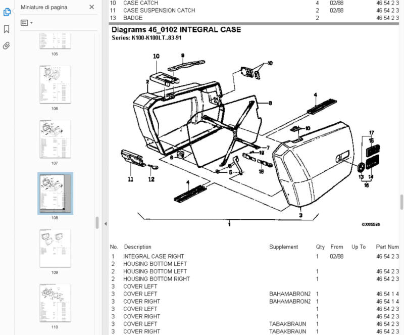 Bmw K75-K100 (2 Valvole) manuale riparazione