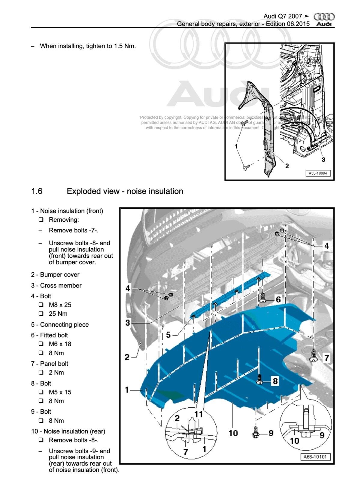 Audi Q7 (2007-2015) repair manual