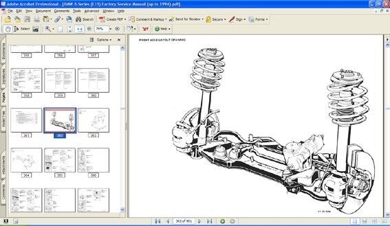 Bmw 840 - 850 Serie 8 (E31) workshop manual repair manual FAST 