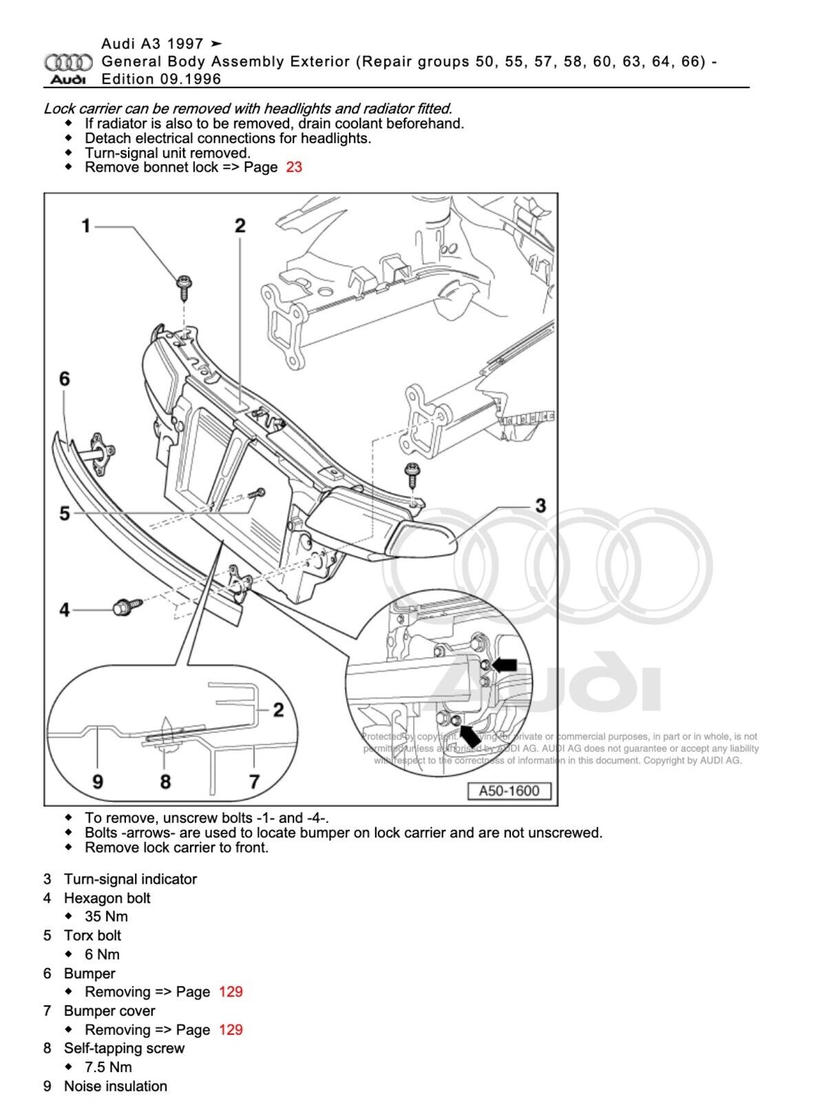 Audi A3 (8L) 1997-2003 repair manual