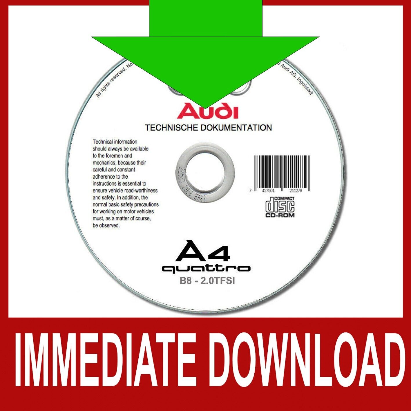 Audi A4 Quattro B8 (2012-2015) repair manual