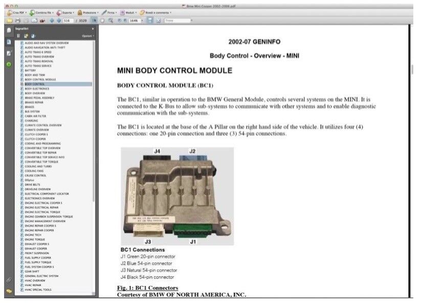 Mini Cooper-Cooper (2002-2006) S Service data collection