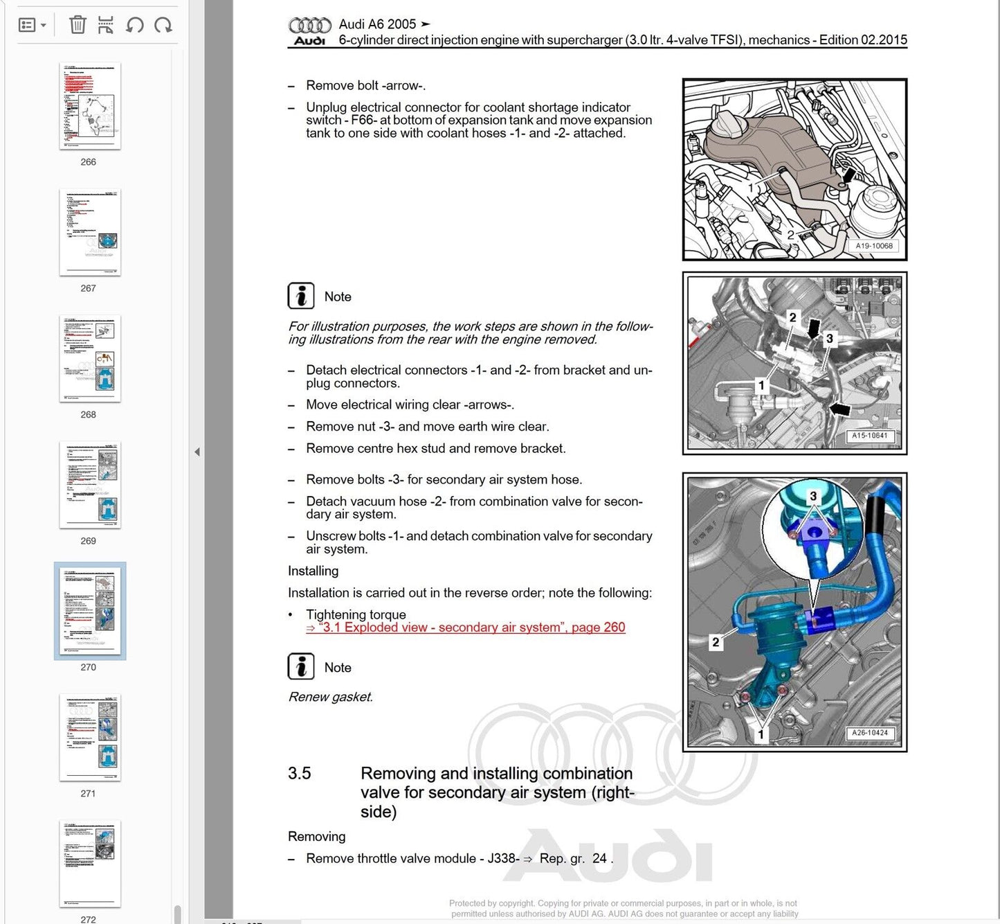 Audi A6 (C6) 2005-2011 repair manual