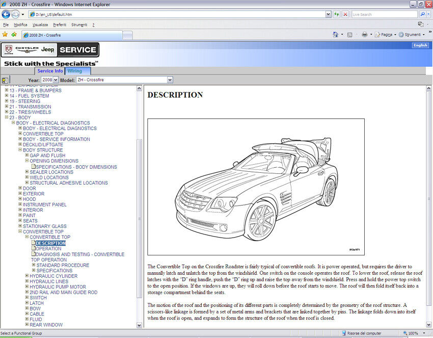 Chrysler Crossfire (ZH) 2004-2007