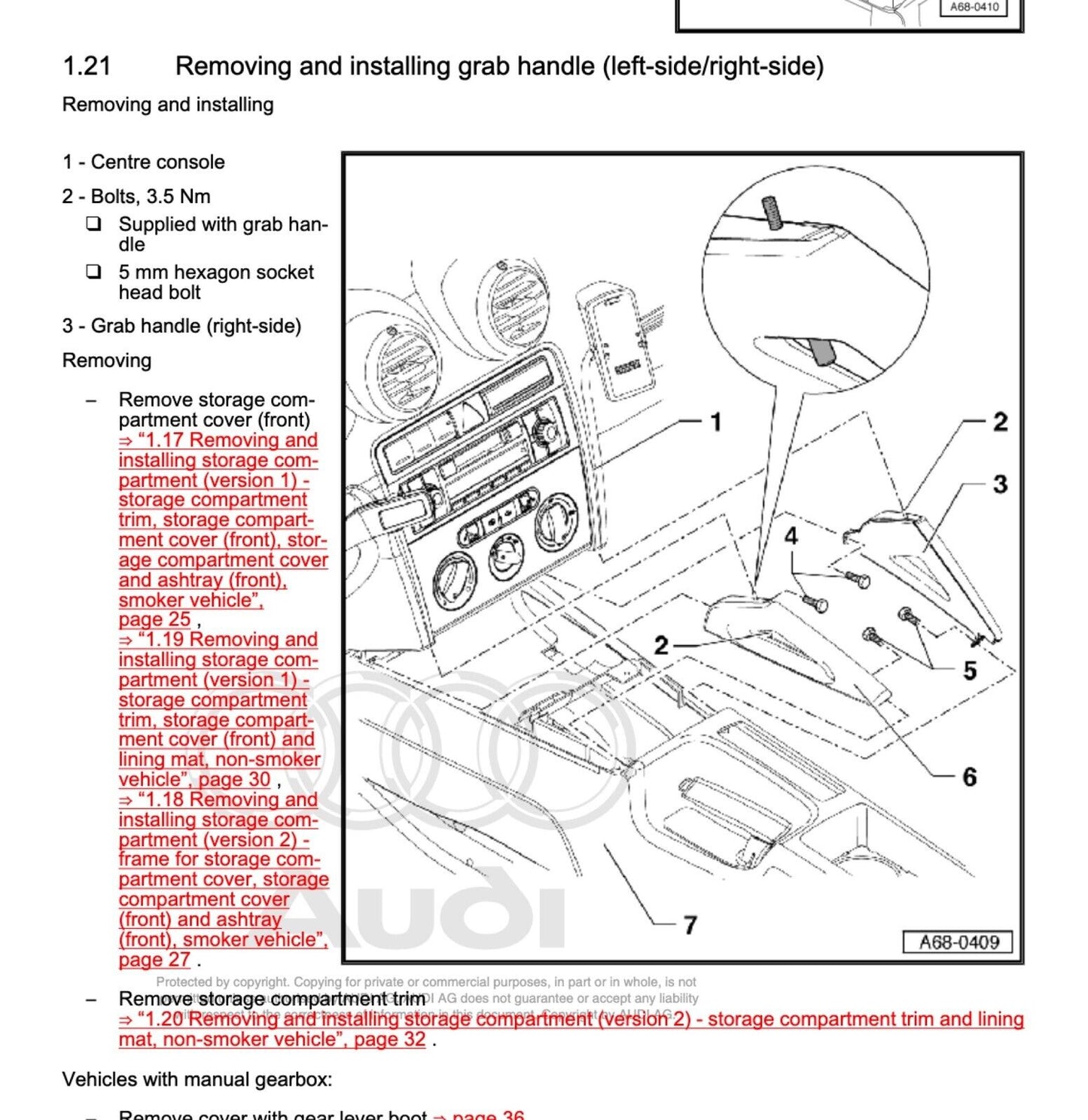 Audi A3 (8P) 2003-2008 repair manual