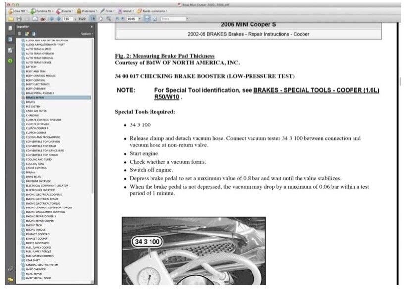 Mini Cooper-Cooper (2002-2006) S Service data collection