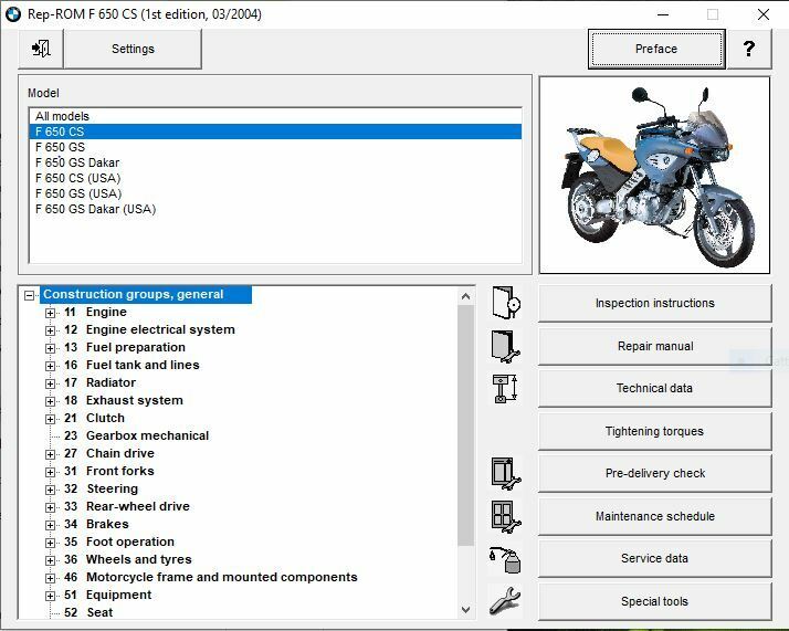 Bmw F650 CS-GS-Dakar-R-S (2000-2007)